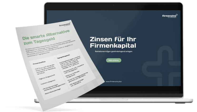 Kostenloser Infoguide zu den Vorteilen von FirmenzinsPlus für Unternehmen